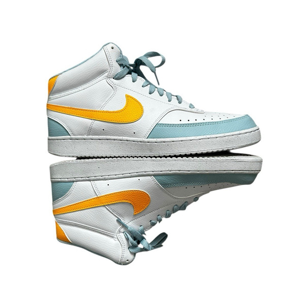 Nike Court Vision Mid Next Nature White Ocean Bliss Men's Size 11 - Picture 3 of 7